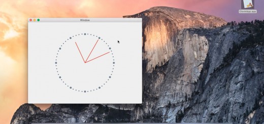Draw Clock using Objective-C and Cocoa Framework